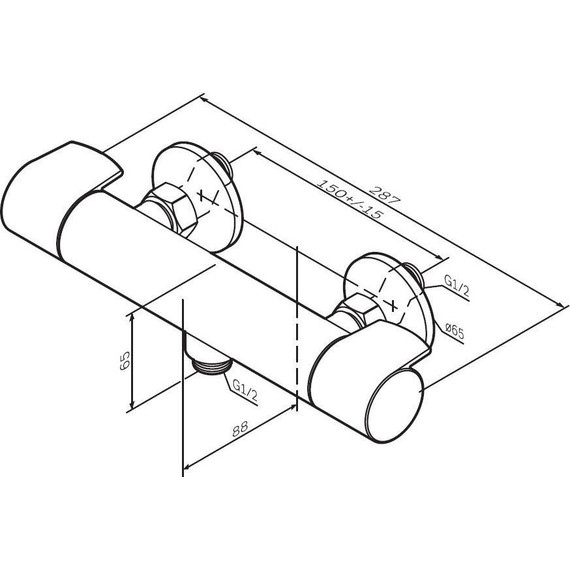 Смеситель для душа с термостатом Am.Pm X-Joy F85A40000 фото 8