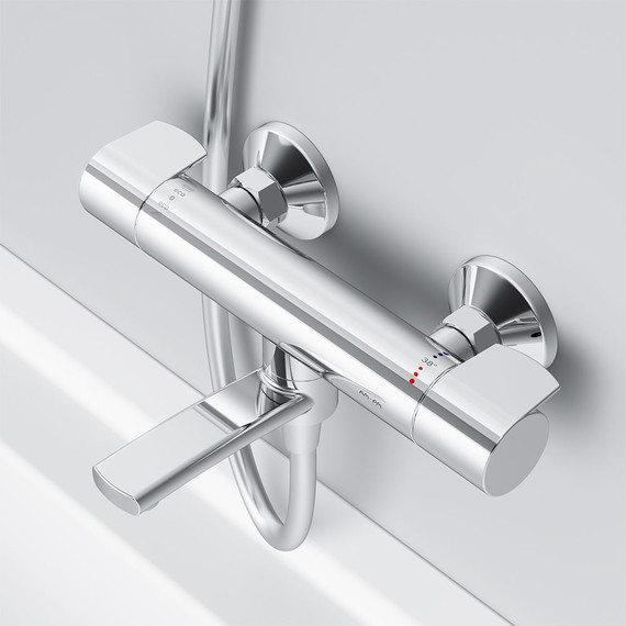 Смеситель для ванны с термостатом Am.Pm X-Joy F85A50000 - 3 Смеситель для ванны с термостатом Am.Pm X-Joy F85A50000 фото 3