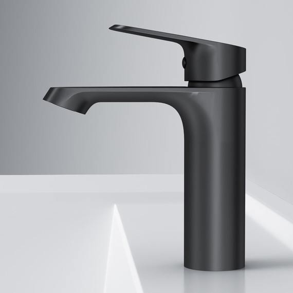 Смеситель для раковины Am.Pm Func F8F02122, черный, Цвет производителя: чёрный - 5 Смеситель для раковины Am.Pm Func F8F02122, черный, Цвет производителя: чёрный фото 5