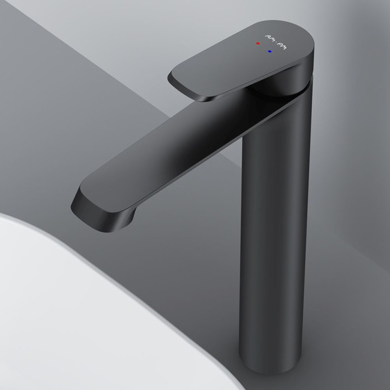 Смеситель для раковины высокий Am.Pm Func F8F92022, черный, Цвет производителя: чёрный - 3 Смеситель для раковины высокий Am.Pm Func F8F92022, черный, Цвет производителя: чёрный фото 3