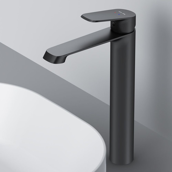 Смеситель для раковины высокий Am.Pm Func F8F92022, черный, Цвет производителя: чёрный - 4 Смеситель для раковины высокий Am.Pm Func F8F92022, черный, Цвет производителя: чёрный фото 4