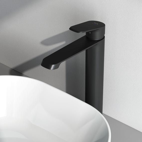 Смеситель для раковины высокий Am.Pm Func F8F92022, черный, Цвет производителя: чёрный - 8 Смеситель для раковины высокий Am.Pm Func F8F92022, черный, Цвет производителя: чёрный фото 8