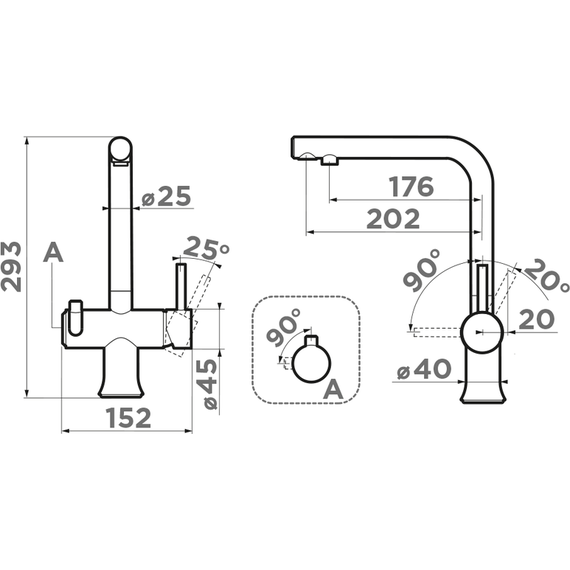 Смеситель для кухни Omoikiri Hotaru GB 4994491, графит фото 2