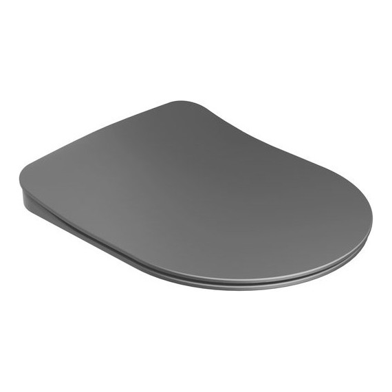 Сиденье с крышкой для унитаза Ravak Uni Chrome Flat микролифт X01795, чёрный матовый фото 