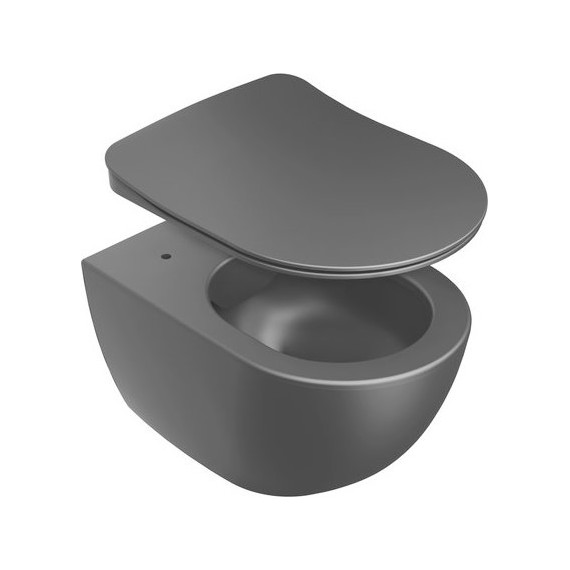 Сиденье с крышкой для унитаза Ravak Uni Chrome Flat микролифт X01795, чёрный матовый - 3 Сиденье с крышкой для унитаза Ravak Uni Chrome Flat микролифт X01795, чёрный матовый фото 3