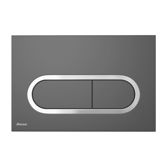 Кнопка смыва Ravak Chrome X01797, чёрный матовый фото 