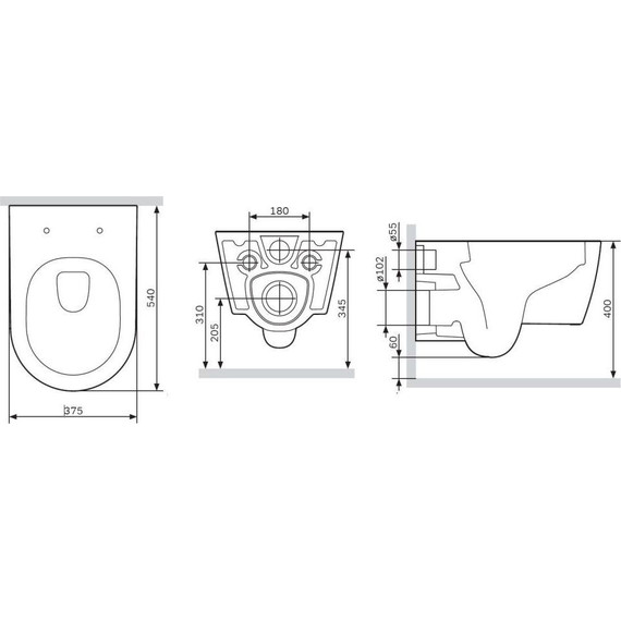 Унитаз подвесной Am.Pm Func FlashClean C8F1701SC с сиденьем микролифт фото 11