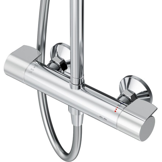 Душевая стойка с термостатом Am.Pm X-Joy F0785A400, Цвет производителя: хром - 13 Душевая стойка с термостатом Am.Pm X-Joy F0785A400, Цвет производителя: хром фото 13