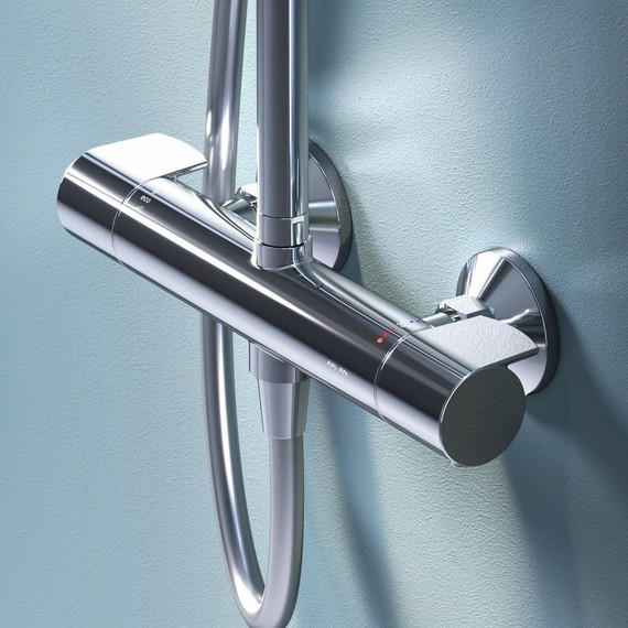 Душевая стойка с термостатом Am.Pm X-Joy F0785A400, Цвет производителя: хром - 10 Душевая стойка с термостатом Am.Pm X-Joy F0785A400, Цвет производителя: хром фото 10