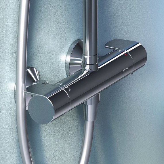 Душевая стойка с термостатом Am.Pm X-Joy F0785A400, Цвет производителя: хром - 9 Душевая стойка с термостатом Am.Pm X-Joy F0785A400, Цвет производителя: хром фото 9