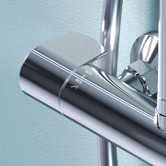 Душевая стойка с термостатом Am.Pm X-Joy F0785A400, Цвет производителя: хром - 7 Душевая стойка с термостатом Am.Pm X-Joy F0785A400, Цвет производителя: хром фото 7