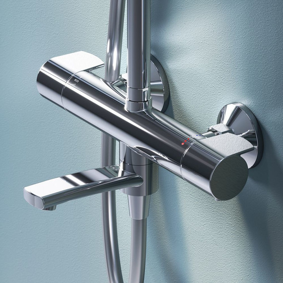 Душевая стойка с термостатом Am.Pm X-Joy F0785A500, Цвет производителя: хром - 11 Душевая стойка с термостатом Am.Pm X-Joy F0785A500, Цвет производителя: хром фото 11