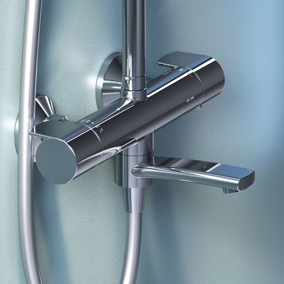 Душевая стойка с термостатом Am.Pm X-Joy F0785A500, Цвет производителя: хром - 10 Душевая стойка с термостатом Am.Pm X-Joy F0785A500, Цвет производителя: хром фото 10