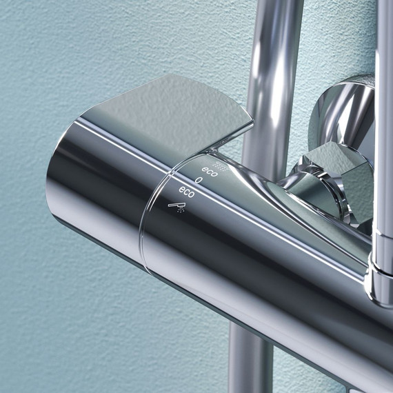 Душевая стойка с термостатом Am.Pm X-Joy F0785A500, Цвет производителя: хром - 8 Душевая стойка с термостатом Am.Pm X-Joy F0785A500, Цвет производителя: хром фото 8