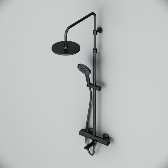 Душевая стойка с термостатом Am.Pm X-Joy F0785A522, черный, Цвет производителя: чёрный - 6 Душевая стойка с термостатом Am.Pm X-Joy F0785A522, черный, Цвет производителя: чёрный фото 6