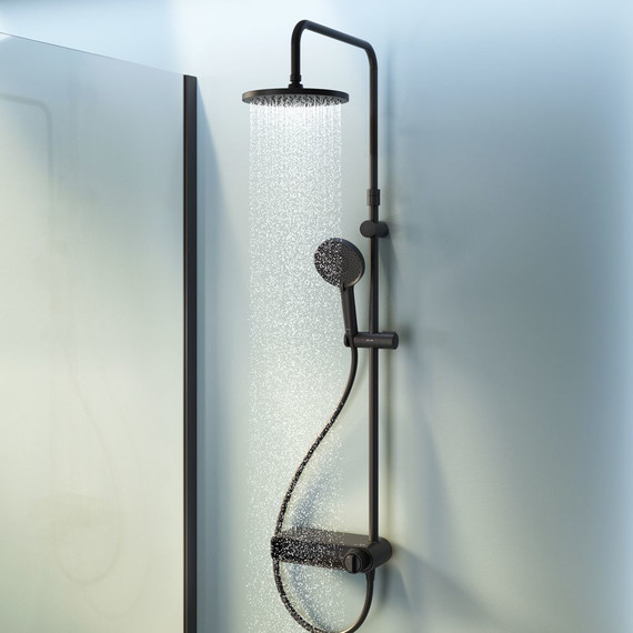 Душевая стойка Am.Pm X-Joy F0785A622, черный, Цвет производителя: чёрный фото 3