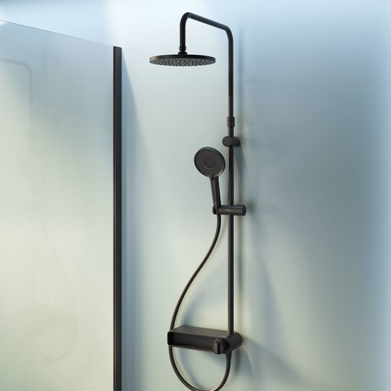 Душевая стойка Am.Pm X-Joy F0785A622, черный, Цвет производителя: чёрный фото 2