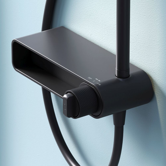 Душевая стойка Am.Pm X-Joy F0785A622, черный, Цвет производителя: чёрный фото 10