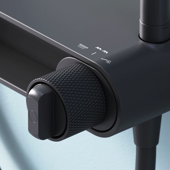 Душевая стойка Am.Pm X-Joy F0785A622, черный, Цвет производителя: чёрный фото 8