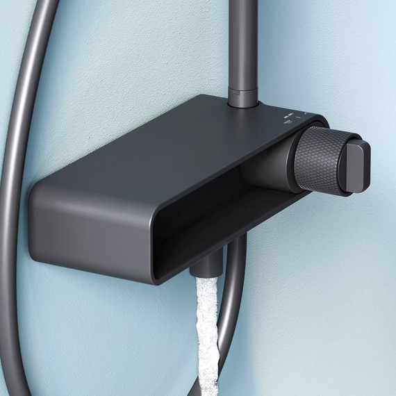 Душевая стойка Am.Pm X-Joy F0785A722, черный, Цвет производителя: чёрный фото 11