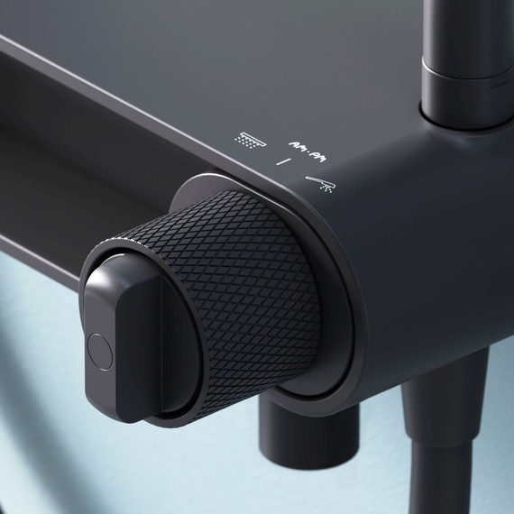 Душевая стойка Am.Pm X-Joy F0785A722, черный, Цвет производителя: чёрный фото 9