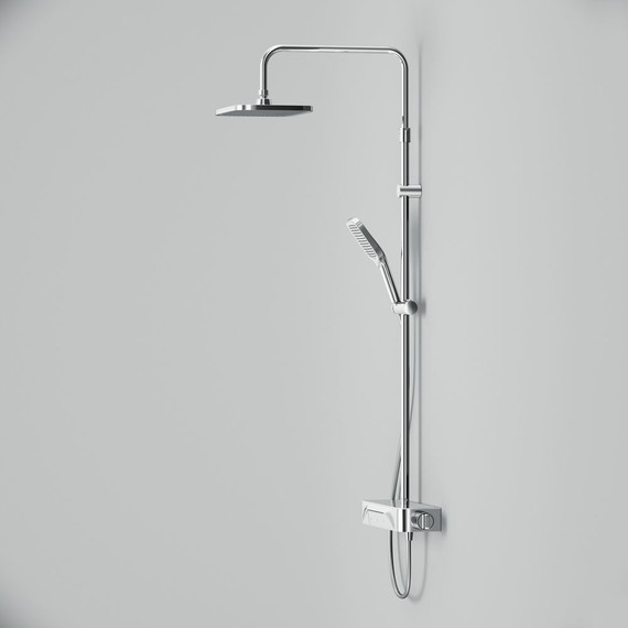 Душевая стойка с термостатом Am.Pm Func F078F200, Цвет производителя: хром - 11 Душевая стойка с термостатом Am.Pm Func F078F200, Цвет производителя: хром фото 11