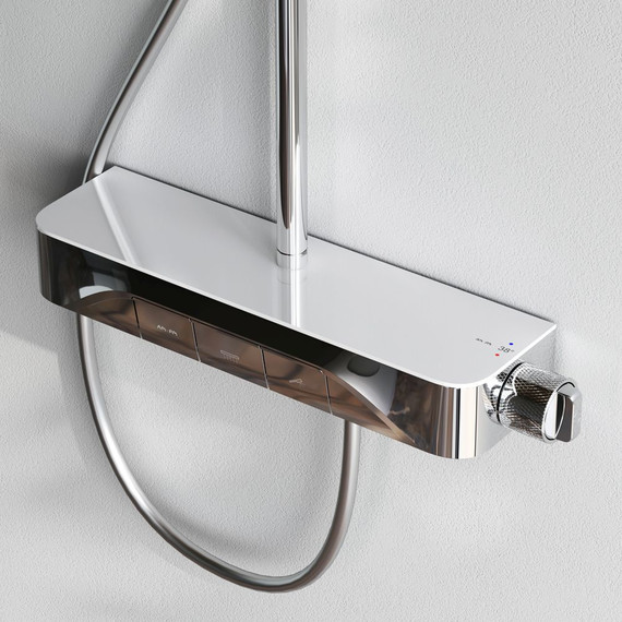 Душевая стойка с термостатом Am.Pm Func F078F200, Цвет производителя: хром - 3 Душевая стойка с термостатом Am.Pm Func F078F200, Цвет производителя: хром фото 3