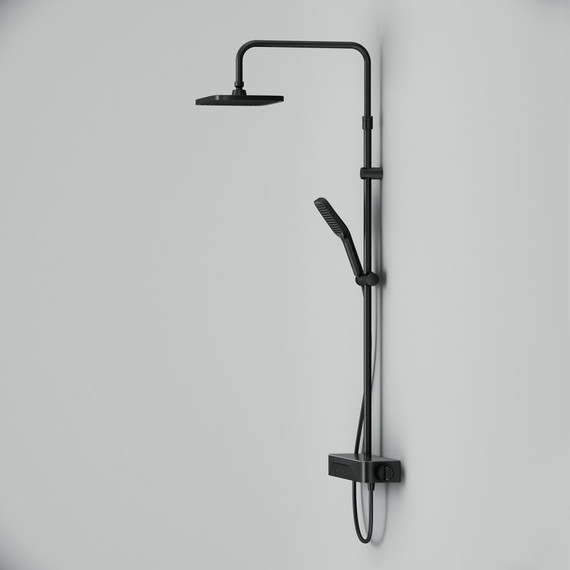 Душевая стойка с термостатом Am.Pm Func F078F222, черный, Цвет производителя: чёрный фото 11