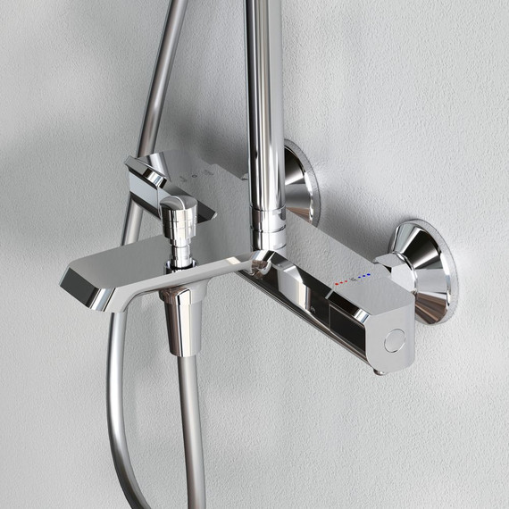 Душевая стойка с термостатом Am.Pm Func F078F500 - 4 Душевая стойка с термостатом Am.Pm Func F078F500 фото 4