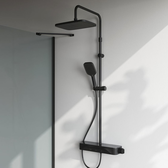 Душевая стойка Am.Pm Func F078F722, черный, Цвет производителя: чёрный - 2 Душевая стойка Am.Pm Func F078F722, черный, Цвет производителя: чёрный фото 2