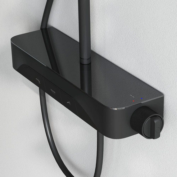 Душевая стойка Am.Pm Func F078F722, черный, Цвет производителя: чёрный - 5 Душевая стойка Am.Pm Func F078F722, черный, Цвет производителя: чёрный фото 5