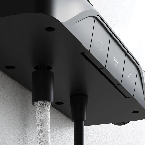 Душевая стойка Am.Pm Func F078F722, черный, Цвет производителя: чёрный - 9 Душевая стойка Am.Pm Func F078F722, черный, Цвет производителя: чёрный фото 9