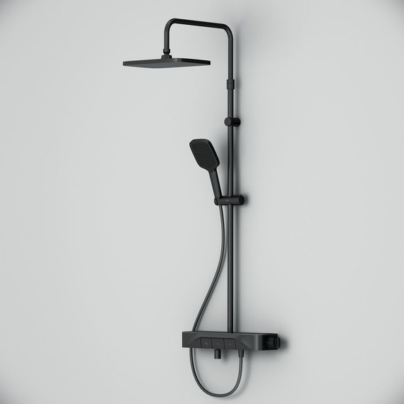 Душевая стойка Am.Pm Func F078F722, черный, Цвет производителя: чёрный - 10 Душевая стойка Am.Pm Func F078F722, черный, Цвет производителя: чёрный фото 10