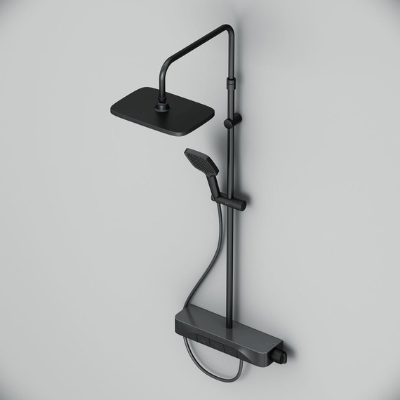 Душевая стойка Am.Pm Func F078F722, черный, Цвет производителя: чёрный - 11 Душевая стойка Am.Pm Func F078F722, черный, Цвет производителя: чёрный фото 11