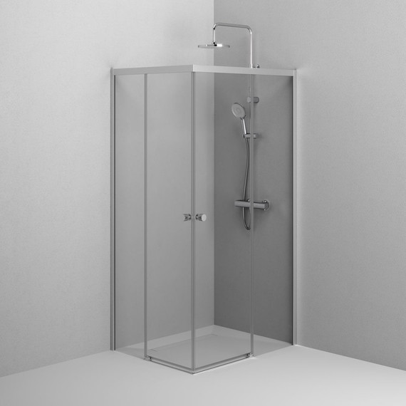 Душевое ограждение Am.Pm X-Joy 100x80 см W94G-403-10080-MТ, хром/прозрачное фото 5