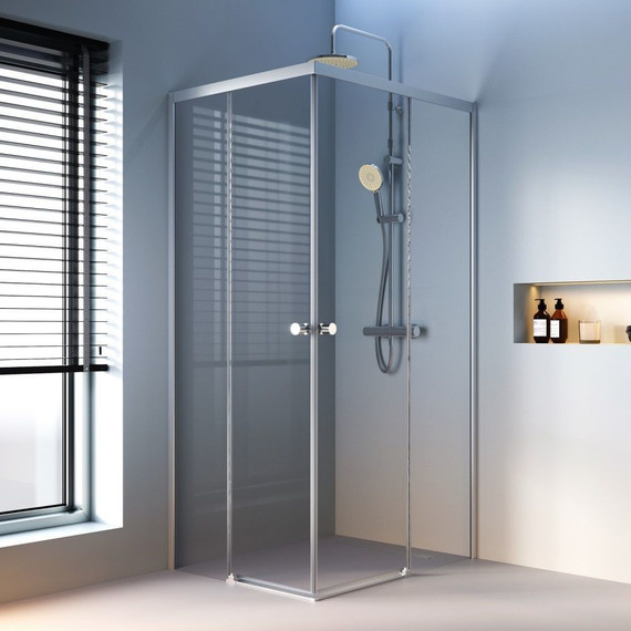 Душевое ограждение Am.Pm X-Joy 100x80 см W94G-403-10080-MТ, хром/прозрачное фото 2