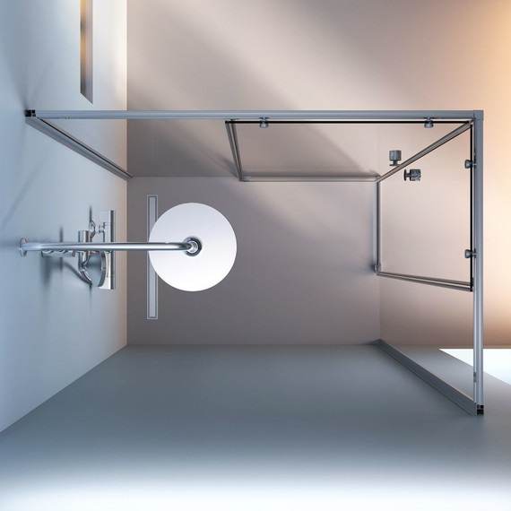 Душевое ограждение Am.Pm X-Joy 120x80 см W94G-403-12080-MТ, хром/прозрачное - 4 Душевое ограждение Am.Pm X-Joy 120x80 см W94G-403-12080-MТ, хром/прозрачное фото 4