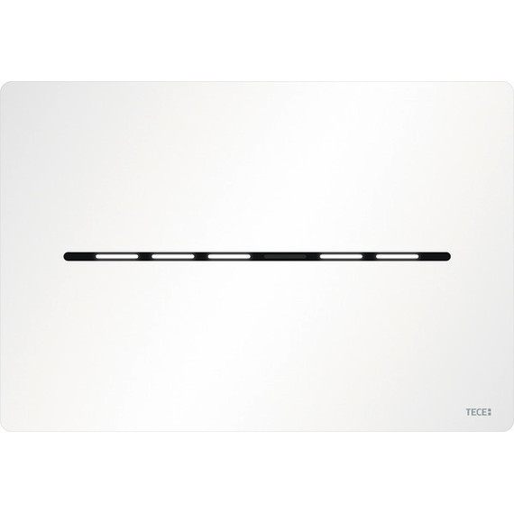 Кнопка смыва TECEsolid 9240453, бесконтактная 12 В, металлическая, белый матовый фото 