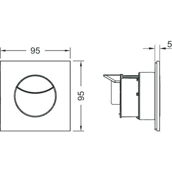 Кнопка смыва TECEflushpoint 9240978, белый фото 2
