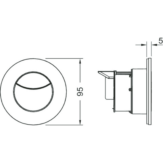 Кнопка смыва TECEflushpoint 9240981, белый фото 3