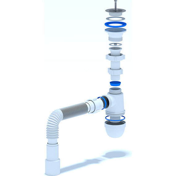 Сифон для умывальника Ани Пласт C0115 фото 2