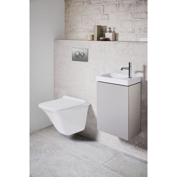 Кнопка смыва Loranto 7311, хром матовый - 2 Кнопка смыва Loranto 7311, хром матовый фото 2