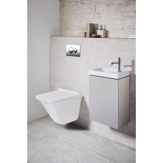 Кнопка смыва Loranto 7312, хром глянцевый фото 2