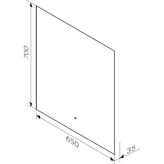 Зеркало Am.Pm X-Joy 65 см M85MOX10651S фото 3
