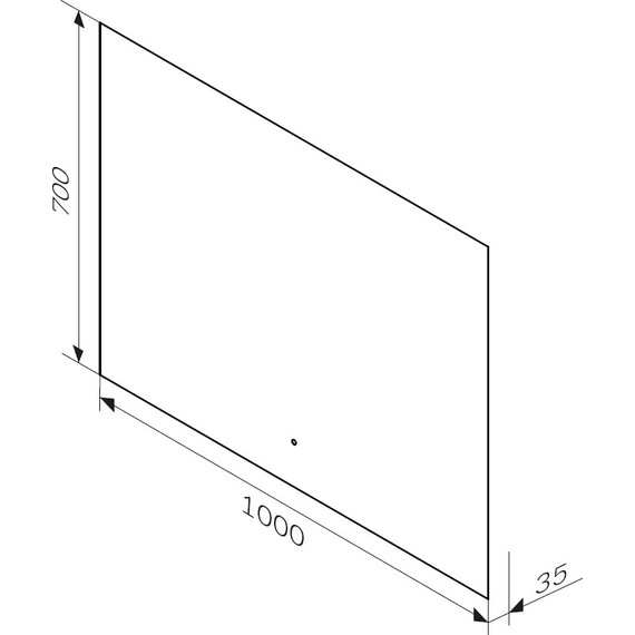 Зеркало Am.Pm X-Joy 100 см M85MOX11001S фото 3