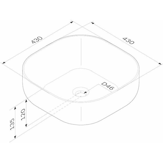 Раковина-чаша Am.Pm Func 43 см M8FWCC30430WG фото 5