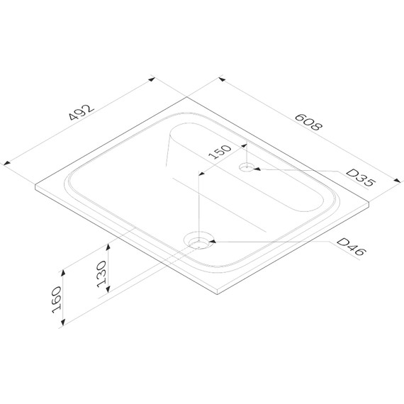 Тумба подвесная с раковиной Am.Pm Func 60 см M8FFUX0601WG, белый глянцевый, Цвет фасада: белый фото 13