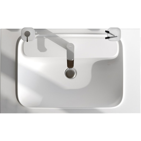 Тумба подвесная с раковиной Am.Pm Func 80 см M8FFUX0801WG, белый глянцевый, Цвет фасада: белый - 11 Тумба подвесная с раковиной Am.Pm Func 80 см M8FFUX0801WG, белый глянцевый, Цвет фасада: белый фото 11