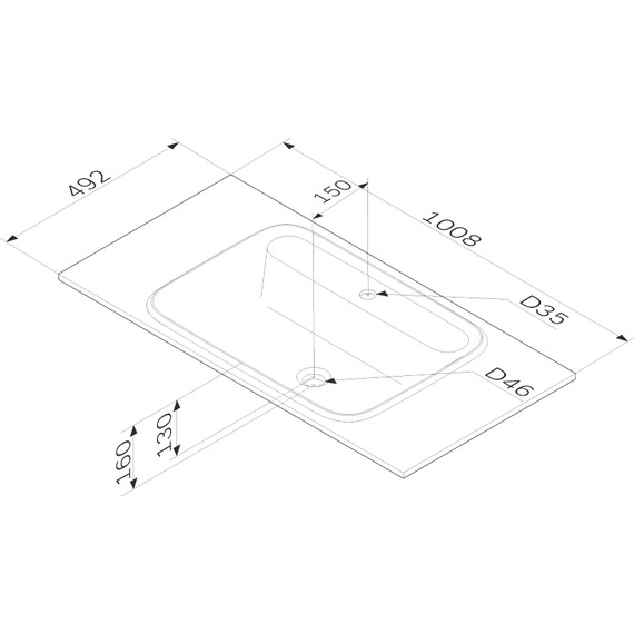 Тумба подвесная с раковиной Am.Pm Func 100 см M8FFUX1001WG, белый глянцевый, Цвет фасада: белый фото 13