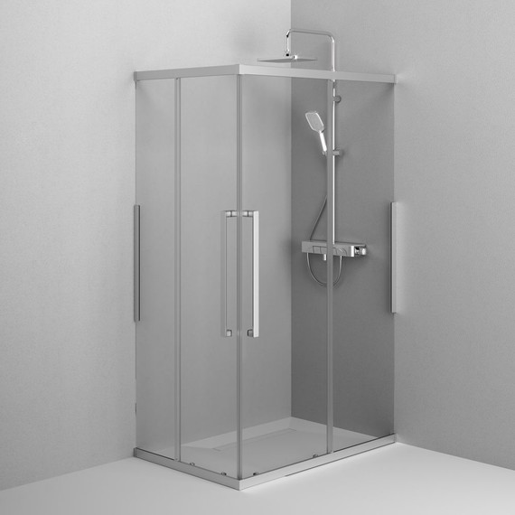 Душевое ограждение Am.Pm Func 120x80 см W84G-403-12080-MТ, хром/прозрачное - 4 Душевое ограждение Am.Pm Func 120x80 см W84G-403-12080-MТ, хром/прозрачное фото 4